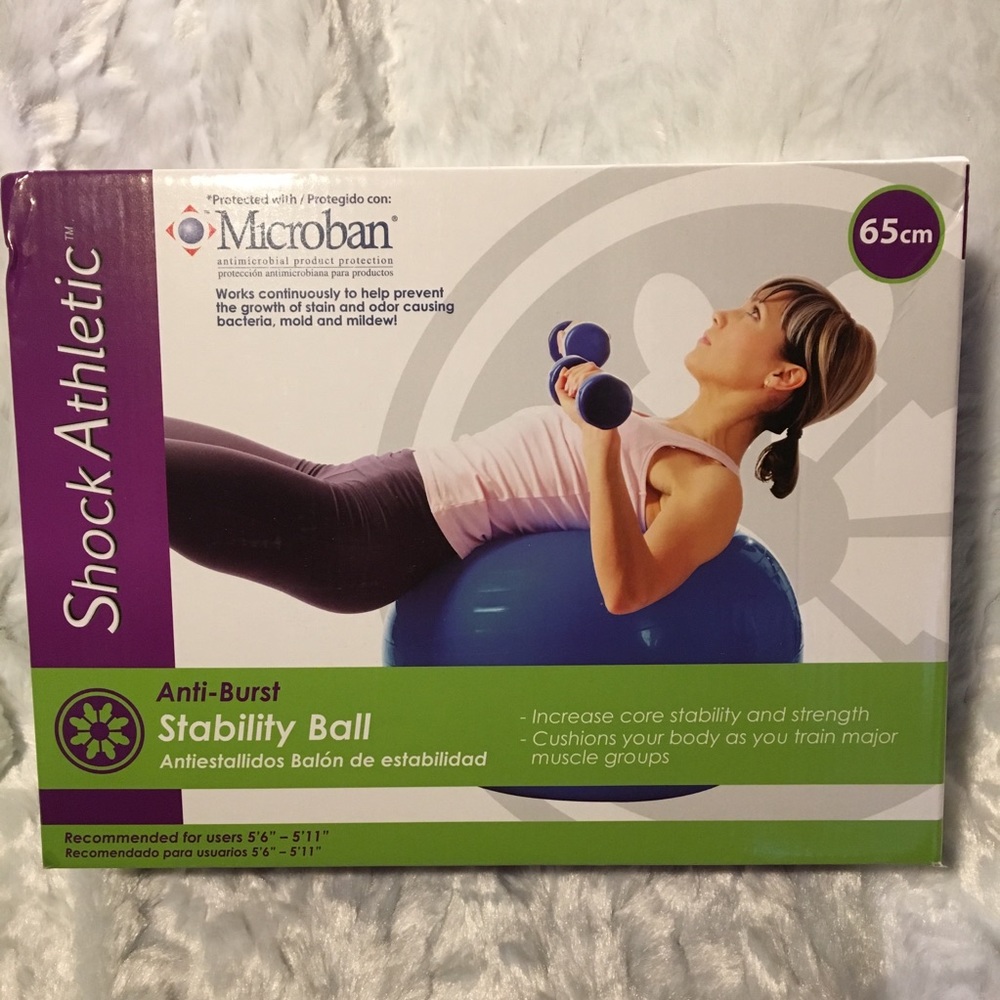 MICROBAN ANTI-BURST ATHLETIC STABILITY BALL